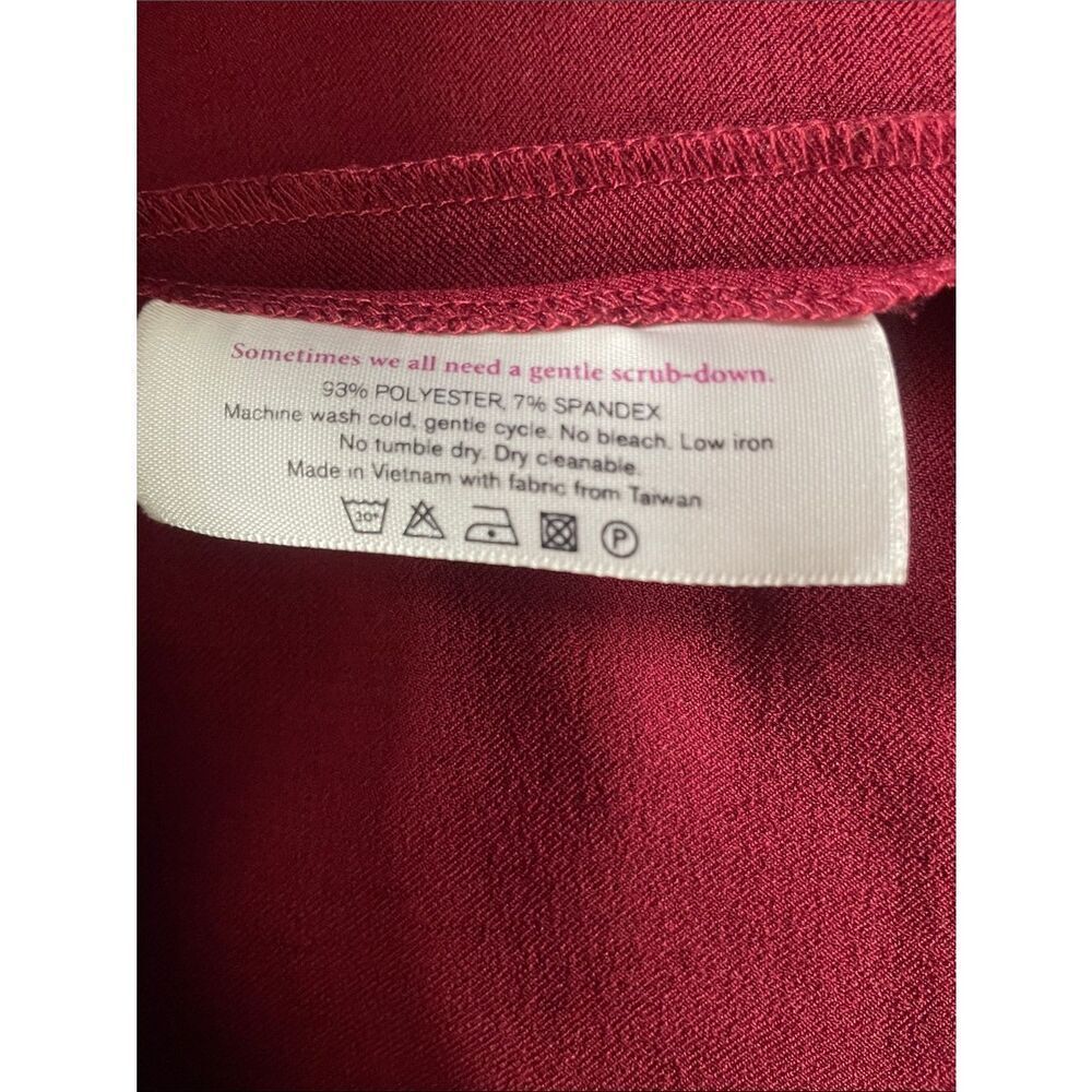 MM Lafleur Emily Dark Red Shift Dress Sz 2 - Picture 8 of 8